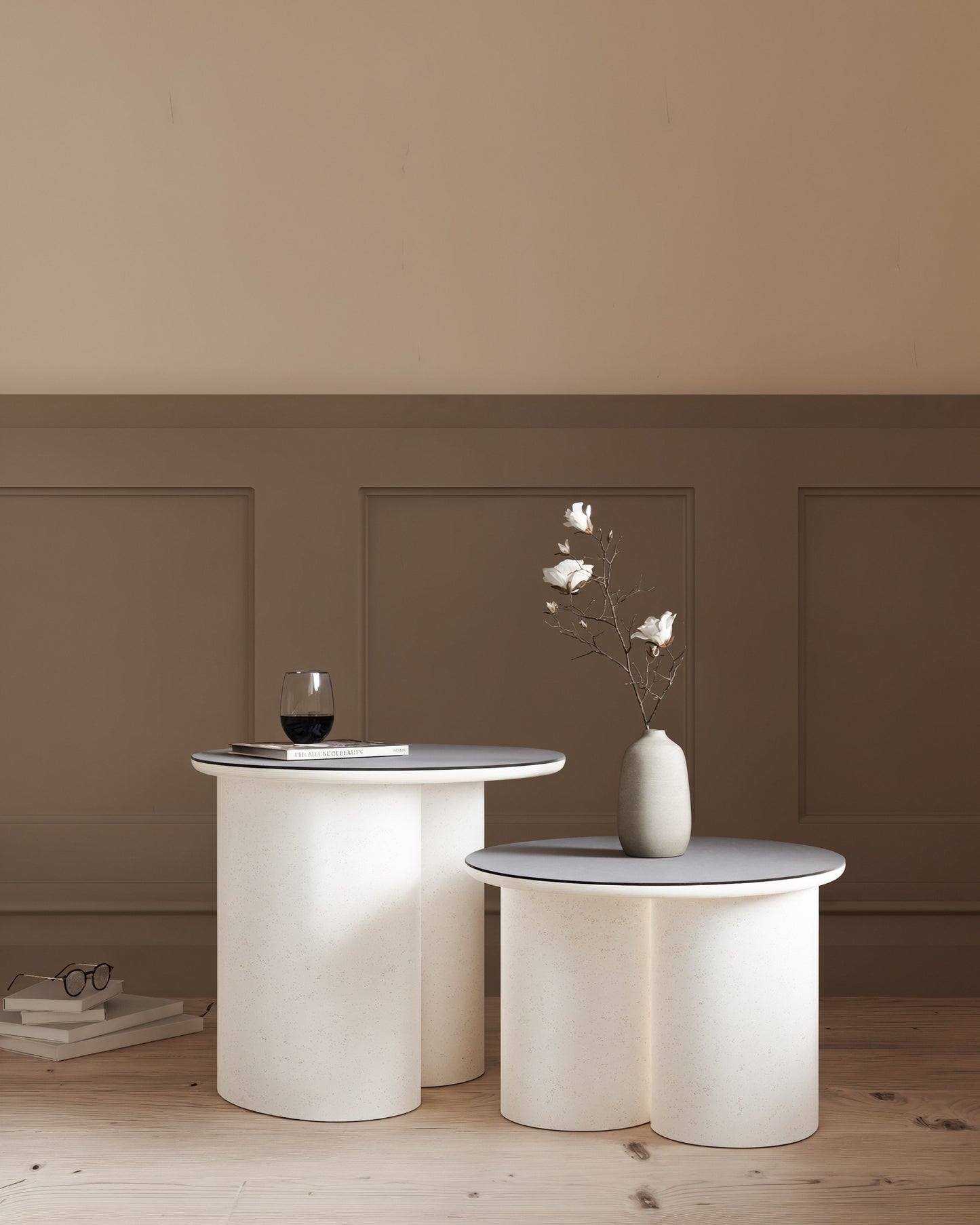 Beistelltisch Vitiva, naturweiß